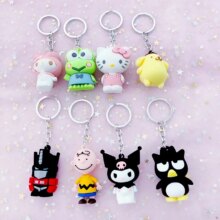 Hello Kitty/Kuromi/Frog/Dog/Unicorn Cartoon Doll Keyring Hello Kitty/Kuromi/Frog/Dog/Unicorn Cartoon Doll Keyring
