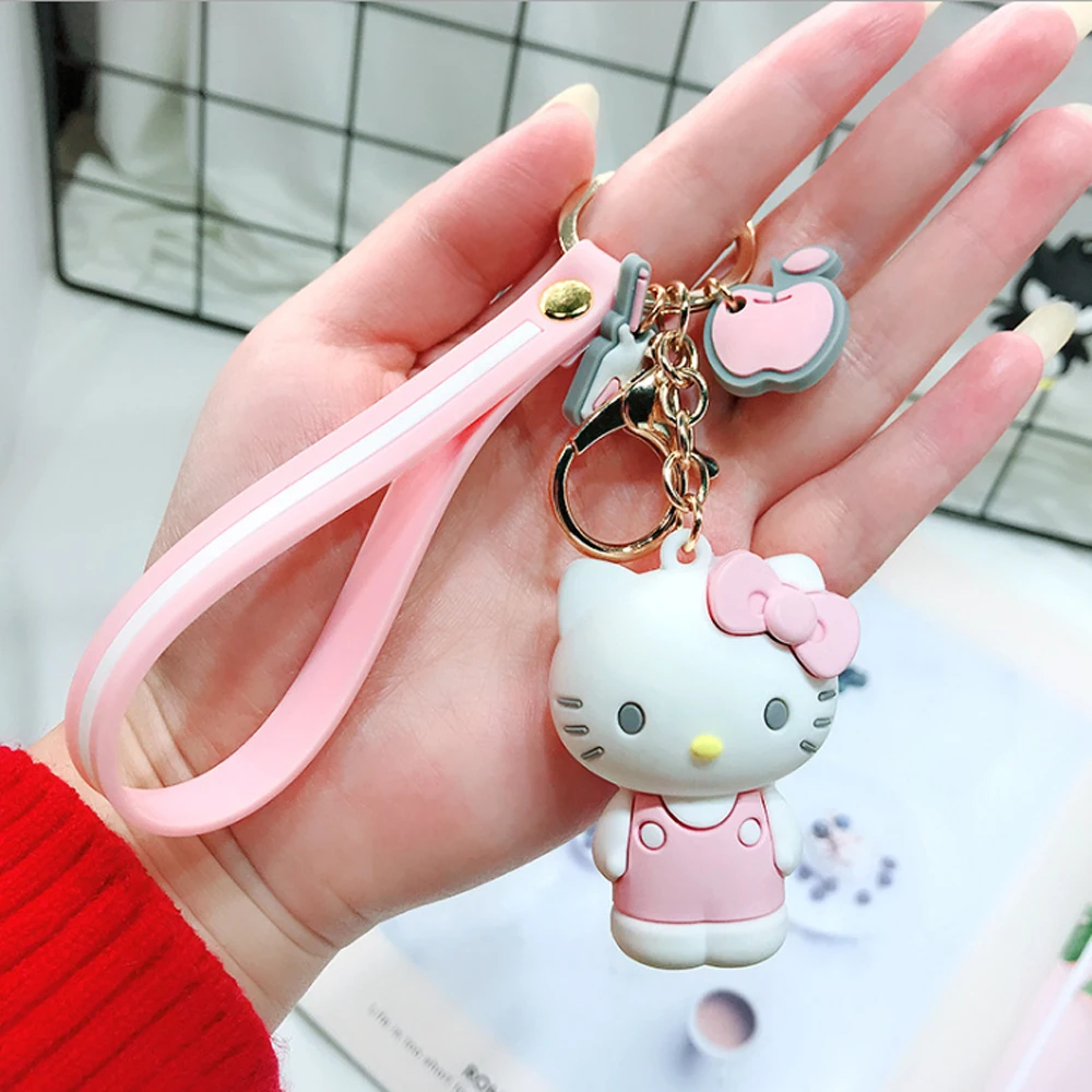 Hello Kitty/Frog 3D Cartoon Charm Keychain Hello Kitty/Frog 3D Cartoon Charm Keychain