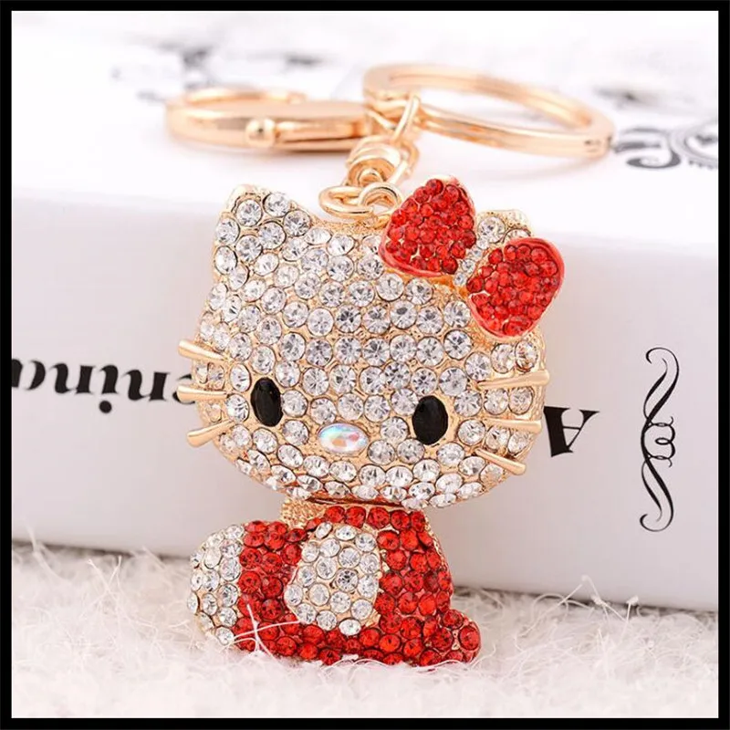 Hello Kitty Cartoon Ornaments Design Keychain