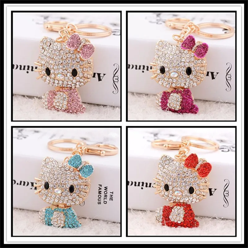 Hello Kitty Cartoon Ornaments Design Keychain