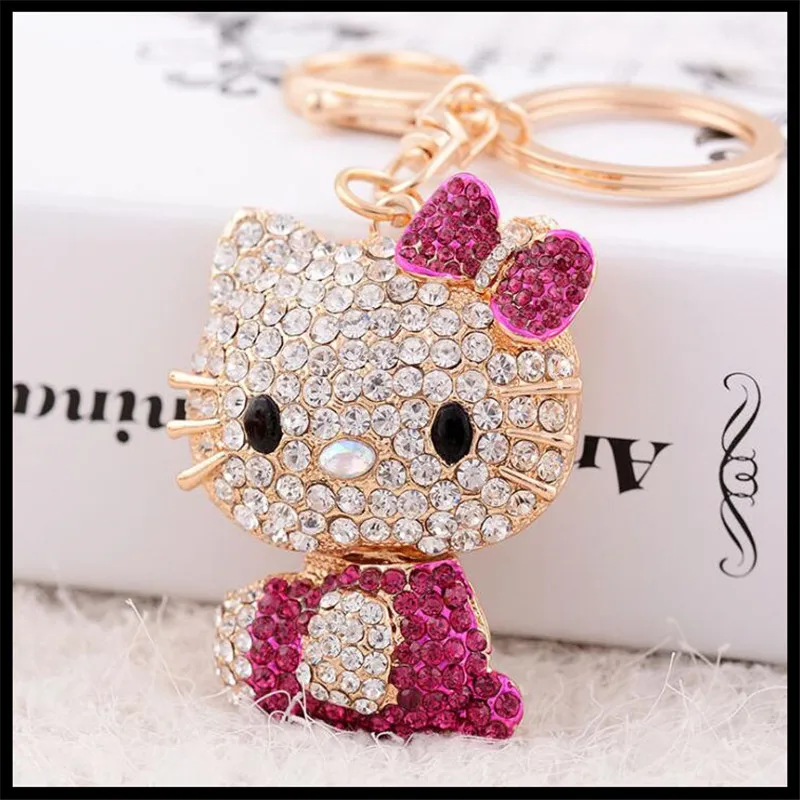 Hello Kitty Cartoon Ornaments Design Keychain