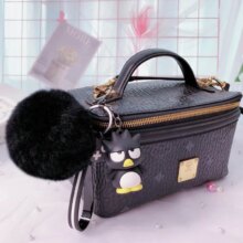 Hello Kitty/Frog/Dog Cartoon Keychain With Fur Ball Hello Kitty/Frog/Dog Cartoon Keychain With Fur Ball