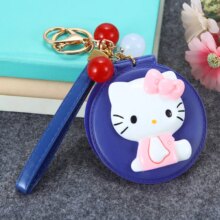 Hello Kitty Cartoon Cosmetic Mirror Keychain Hello Kitty Cartoon Cosmetic Mirror Keychain