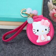 Hello Kitty Cartoon Cosmetic Mirror Keychain Hello Kitty Cartoon Cosmetic Mirror Keychain