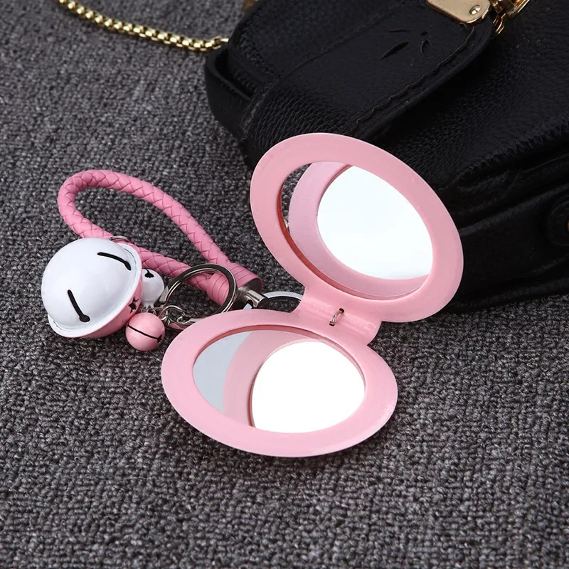 Hello Kitty Cartoon Cosmetic Mirror Keychain