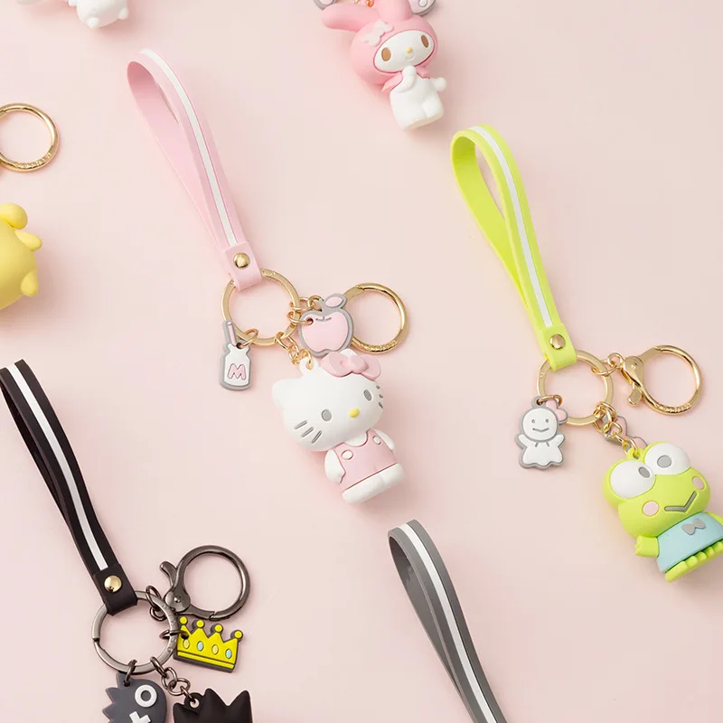 Hello Kitty/KT Cat/Melody Cartoon Charm Keychain