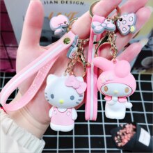Hello Kitty Cat/Frog/Dog/Bear Cartoon Charm Keyring Hello Kitty Cat/Frog/Dog/Bear Cartoon Charm Keyring
