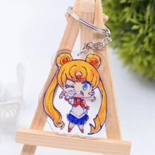 Totoro & Sailor Moon Cartoon Double Sided One Piece Key Chain Totoro & Sailor Moon Cartoon Double Sided One Piece Key Chain