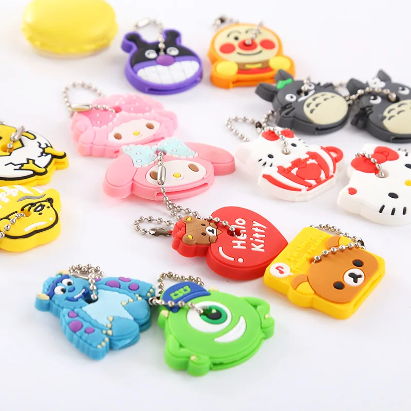 Hero/Bear/Totoro Cartoon Silicone Key Chains