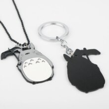 My Neighbor Totoro Anime Metal Keychain And Necklace My Neighbor Totoro Anime Metal Keychain And Necklace