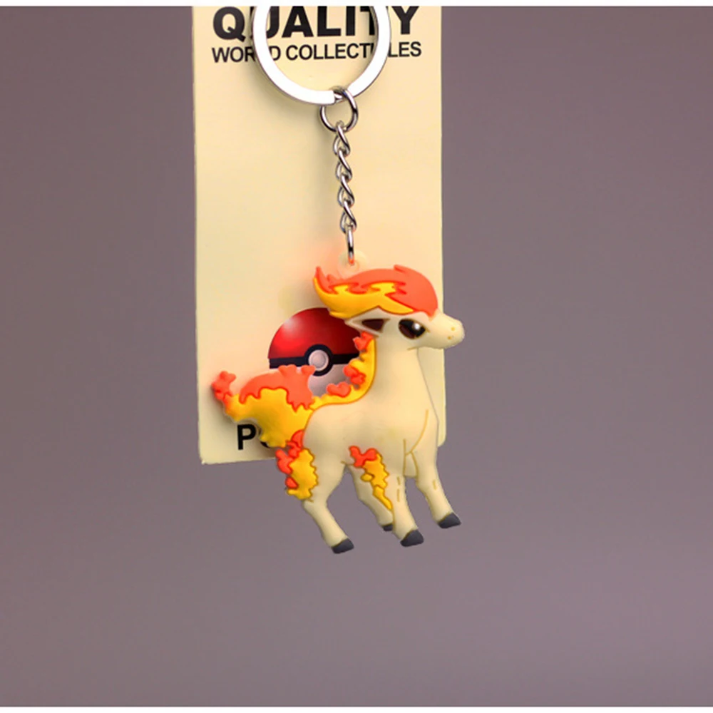 Pokemon 3D Mini Pikachu Charmander Squirtle Bulbasaur Anime Keychain