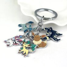 Pokemon Pocket Monster Eevee Sylveon Umbreon Glaceon Leafeon Anime Keychain Pokemon Pocket Monster Eevee Sylveon Umbreon Glaceon Leafeon Anime Keychain