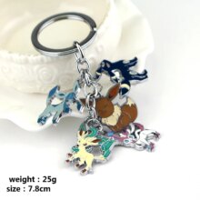 Pokemon Pocket Monster Eevee Sylveon Umbreon Glaceon Leafeon Anime Keychain Pokemon Pocket Monster Eevee Sylveon Umbreon Glaceon Leafeon Anime Keychain
