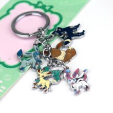 Pokemon Pocket Monster Eevee Sylveon Umbreon Glaceon Leafeon Anime Keychain Pokemon Pocket Monster Eevee Sylveon Umbreon Glaceon Leafeon Anime Keychain