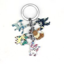 Pokemon Pocket Monster Eevee Sylveon Umbreon Glaceon Leafeon Anime Keychain Pokemon Pocket Monster Eevee Sylveon Umbreon Glaceon Leafeon Anime Keychain
