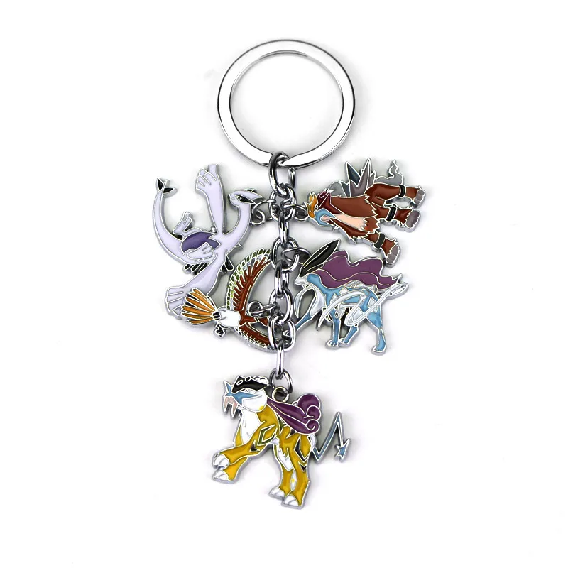 Pokemon Pikachu Bulbasaur Gastly Chansey Squirtle Anime Figures PVC Keychains Pokemon Pikachu Bulbasaur Gastly Chansey Squirtle Anime Figures PVC Keychains