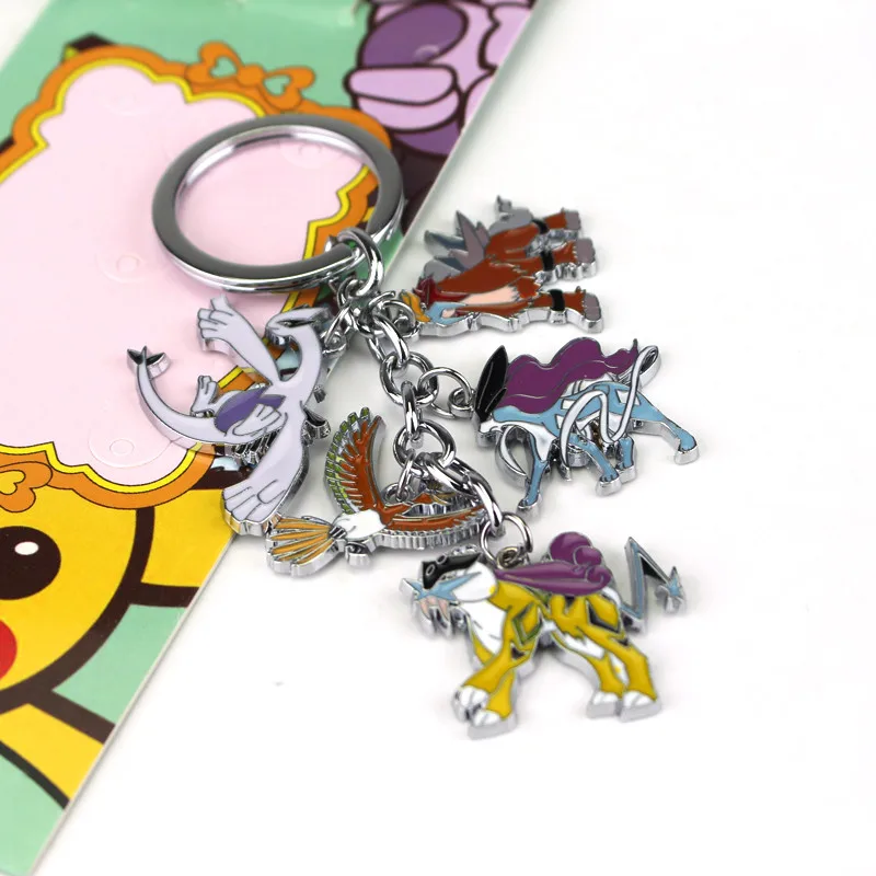 Pokemon Pikachu Bulbasaur Gastly Chansey Squirtle Anime Figures PVC Keychains Pokemon Pikachu Bulbasaur Gastly Chansey Squirtle Anime Figures PVC Keychains