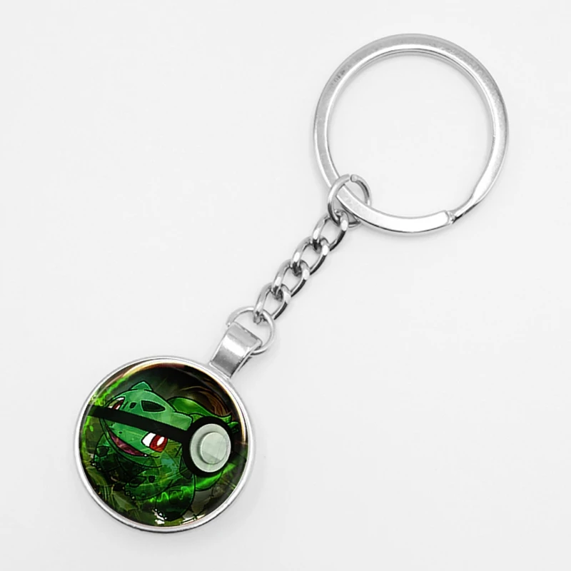 Pokemon Mini Pikachu Squirtle Eevee Vulpix Anime Glass Keyring Pokemon Mini Pikachu Squirtle Eevee Vulpix Anime Glass Keyring