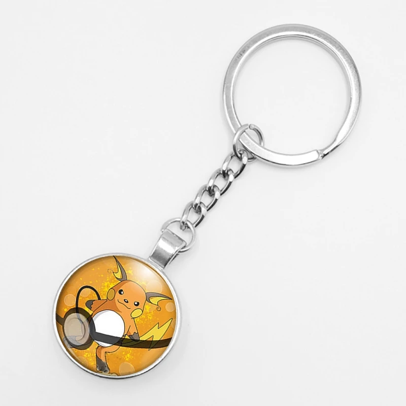 Pokemon Mini Pikachu Squirtle Eevee Vulpix Anime Glass Keyring Pokemon Mini Pikachu Squirtle Eevee Vulpix Anime Glass Keyring
