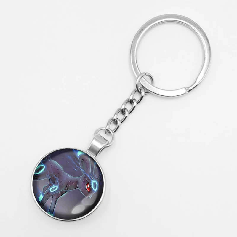 Pokemon Mini Pikachu Squirtle Eevee Vulpix Anime Glass Keyring Pokemon Mini Pikachu Squirtle Eevee Vulpix Anime Glass Keyring