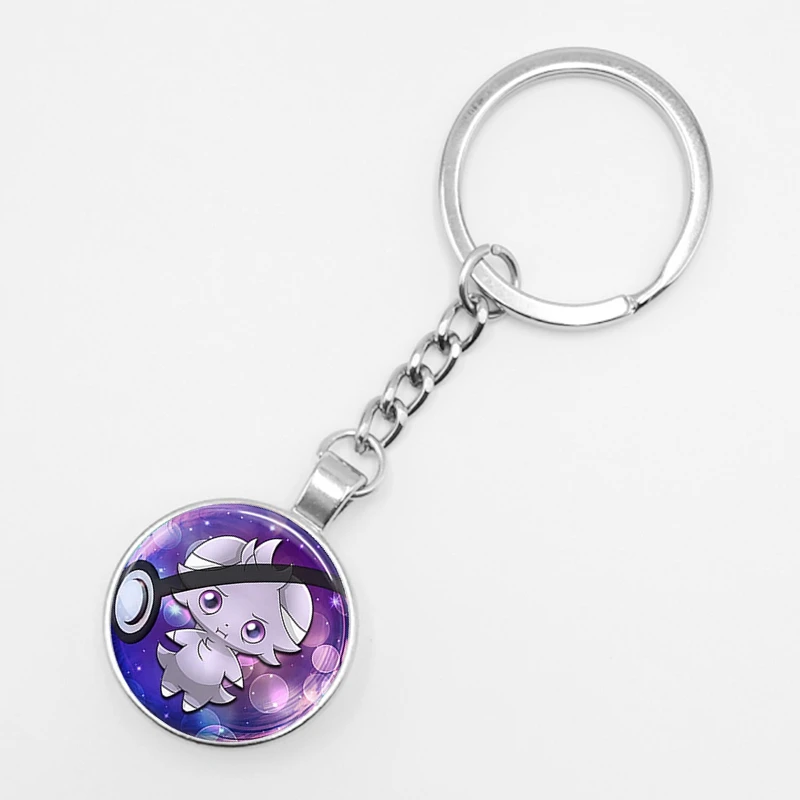 Pokemon Mini Pikachu Squirtle Eevee Vulpix Anime Glass Keyring Pokemon Mini Pikachu Squirtle Eevee Vulpix Anime Glass Keyring