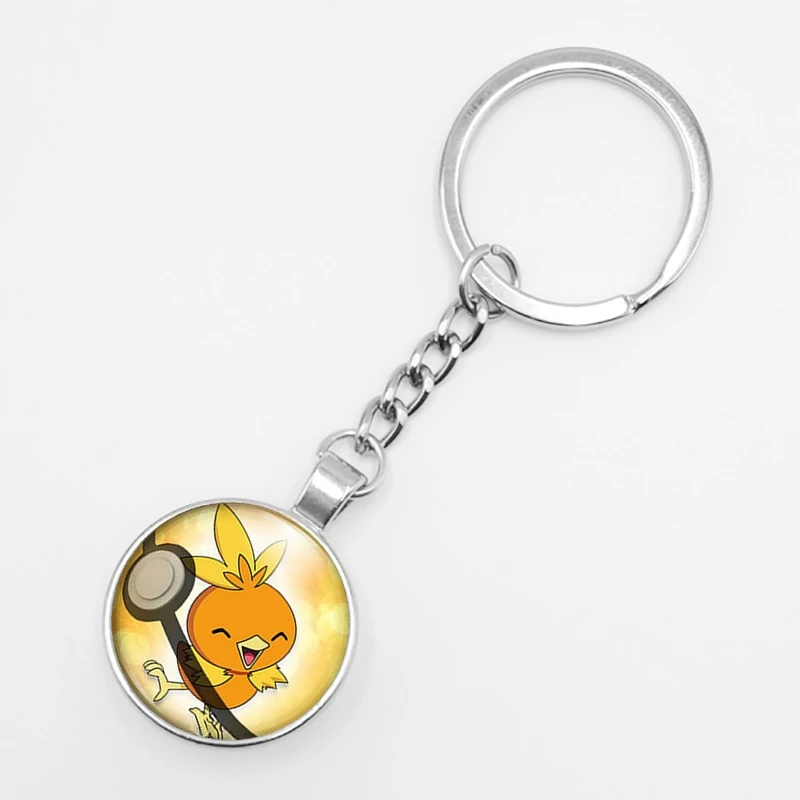 Pokemon Mini Pikachu Squirtle Eevee Vulpix Anime Glass Keyring Pokemon Mini Pikachu Squirtle Eevee Vulpix Anime Glass Keyring
