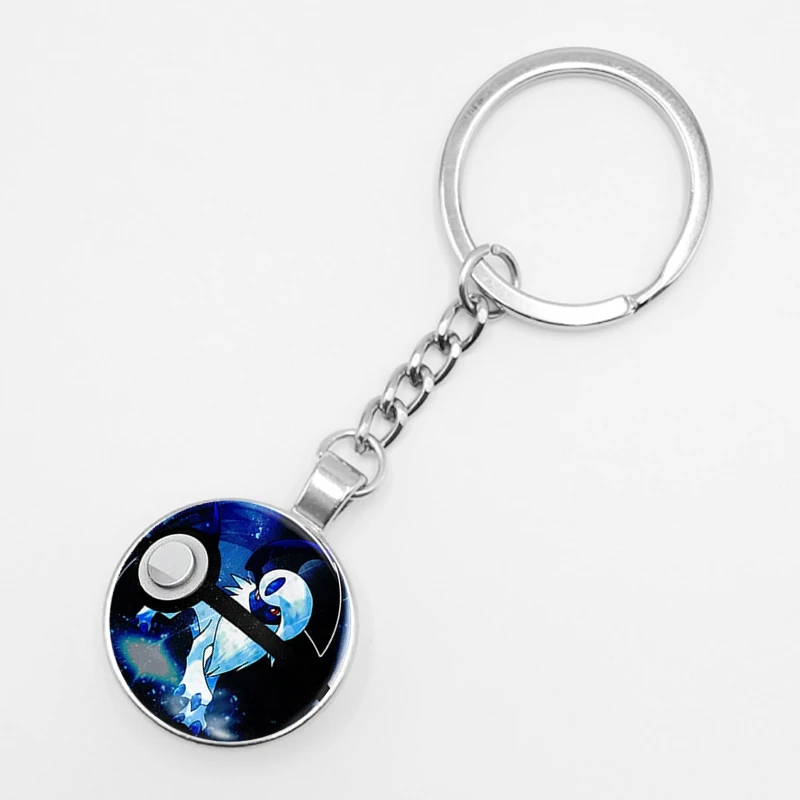 Pokemon Mini Pikachu Squirtle Eevee Vulpix Anime Glass Keyring Pokemon Mini Pikachu Squirtle Eevee Vulpix Anime Glass Keyring