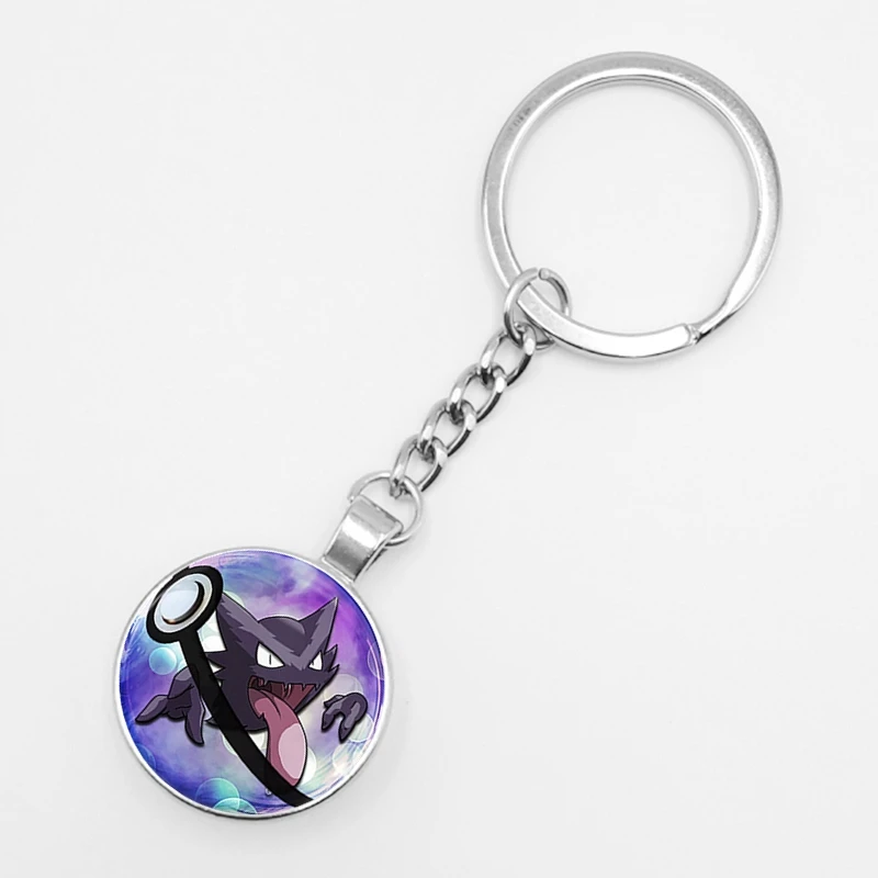 Pokemon Mini Pikachu Squirtle Eevee Vulpix Anime Glass Keyring Pokemon Mini Pikachu Squirtle Eevee Vulpix Anime Glass Keyring