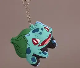 Pokemon 3D Mini Charmander Squirtle Bulbasaur Monster Anime Key Ring