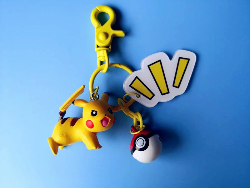 Pokemon Pocket Monsters Elf Pokeball Pikachu Anime Keychain