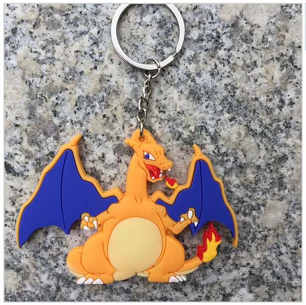 Pokemon Pocket Monster Pikachu Squirtle Charizard Charmander Anime Keychain