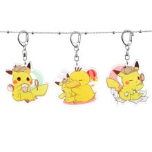 Anime Pokemon Squirtle Pikachu Psyduck Charmander Bulbasaur Toy Keychain Anime Pokemon Squirtle Pikachu Psyduck Charmander Bulbasaur Toy Keychain