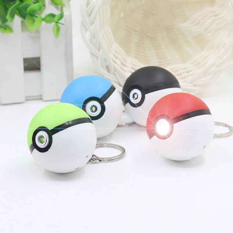 Pokemon Elf Poke Ball LED Sounds Shiny Keychain Pokemon Elf Poke Ball LED Sounds Shiny Keychain