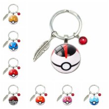 Pokemon Pikachu Anime Glass Crystal Alloy Keychain Pokemon Pikachu Anime Glass Crystal Alloy Keychain