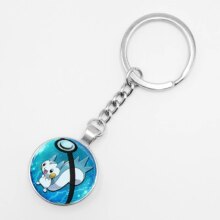 Pokemon Mini Squirtle Eevee Vulpix Pikachu Anime Glass Keyring Pokemon Mini Squirtle Eevee Vulpix Pikachu Anime Glass Keyring