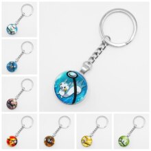 Pokemon Mini Squirtle Eevee Vulpix Pikachu Anime Glass Keyring Pokemon Mini Squirtle Eevee Vulpix Pikachu Anime Glass Keyring