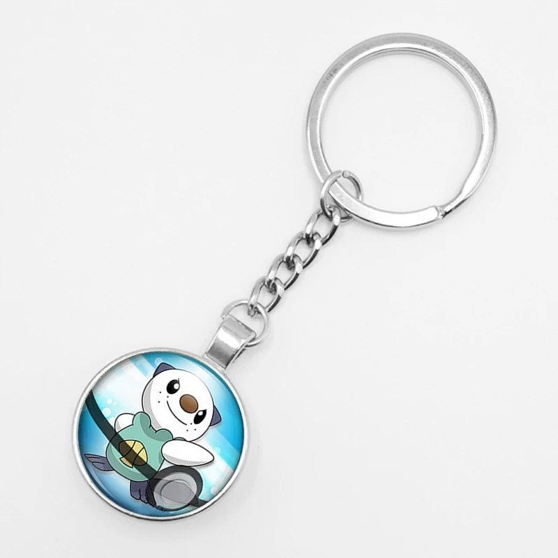 Pokemon Mini Squirtle Eevee Vulpix Pikachu Anime Glass Keyring