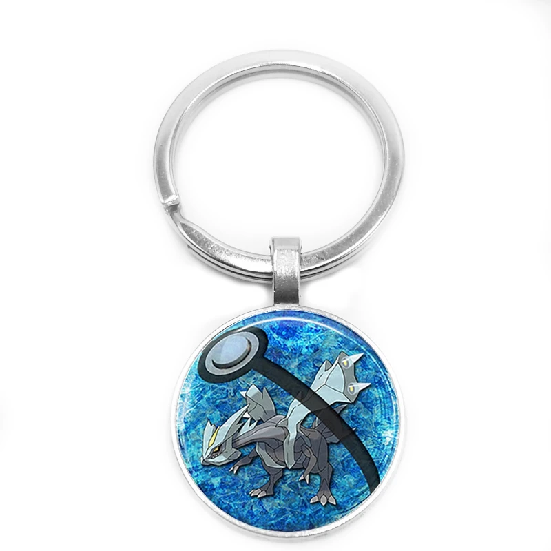 Pokemon Vulpix Vaporeon Pokeball Leafeon Anime Glass Dome Keychain