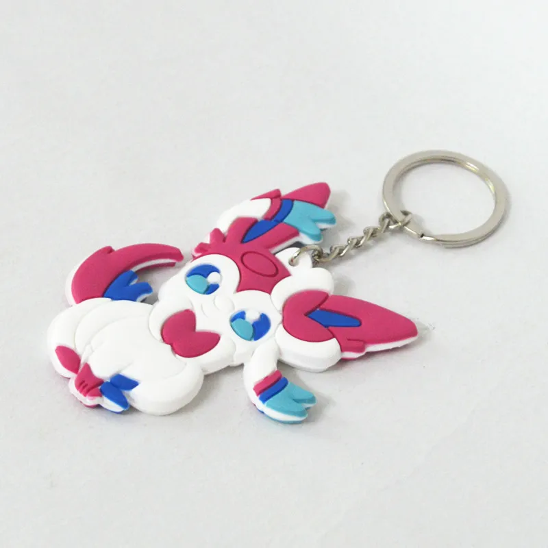 Eevee Vaporeon Jolteon Flareon Action Figures Toys  Key Chain