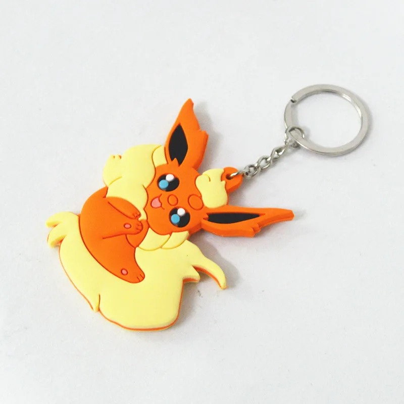 Eevee Vaporeon Jolteon Flareon Action Figures Toys  Key Chain