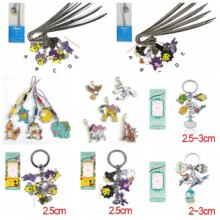 Pokemon Pikachu, Piplup, Gengar, Clefairy, Togepi, Pokeball Cartoon Metal Keychain Pokemon Pikachu, Piplup, Gengar, Clefairy, Togepi, Pokeball Cartoon Metal Keychain