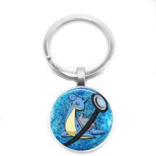 Pokemon Series Pet Elf Anime Glass Cabochon Keychain Pokemon Series Pet Elf Anime Glass Cabochon Keychain