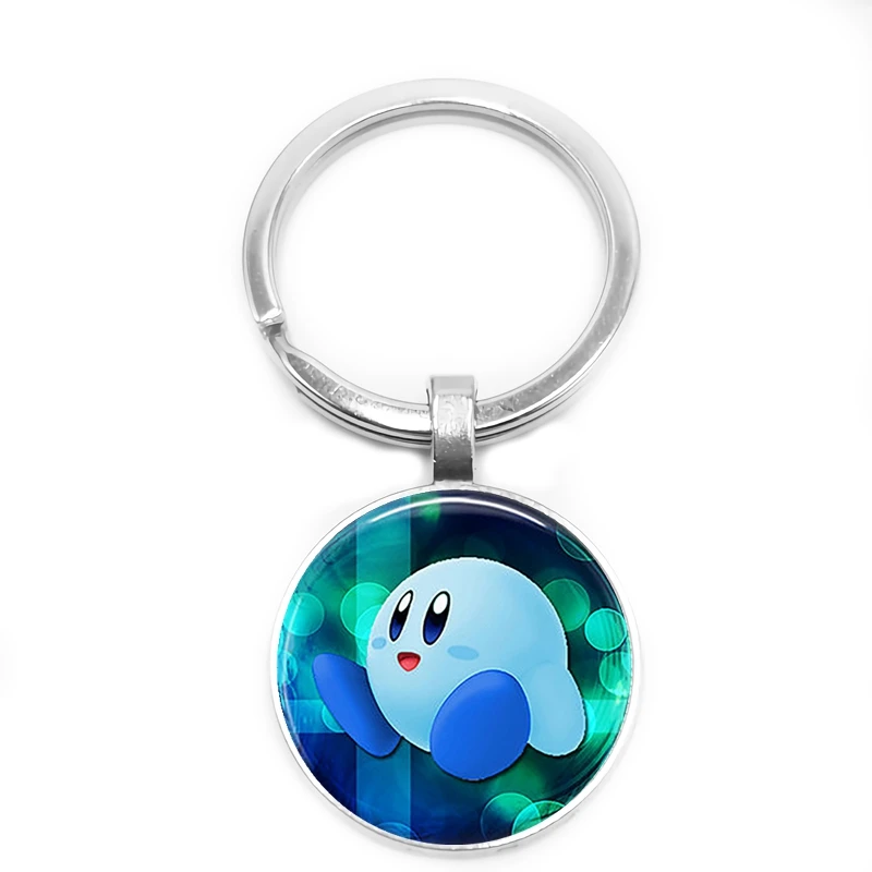 Pokemon Series Pet Elf Anime Glass Cabochon Keychain