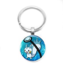 Pokemon Series Pet Elf Anime Glass Cabochon Keychain Pokemon Series Pet Elf Anime Glass Cabochon Keychain