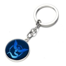 Pokemon Pikachu Anime Glass Art Keychain Pokemon Pikachu Anime Glass Art Keychain