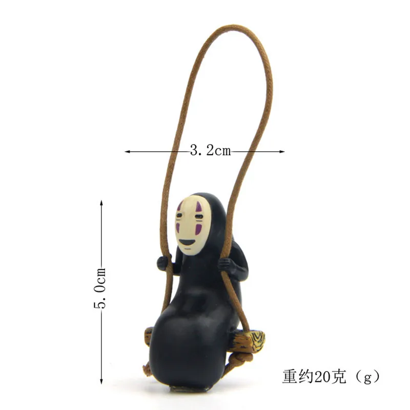 Spirited Away No Face Man Figure Cartoon Keychains