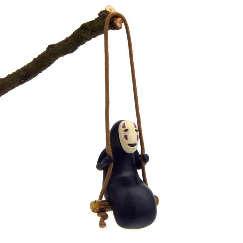 Spirited Away No Face Man Figure Cartoon Keychains