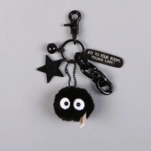 Hayao Miyazaki My Neighbor Totoro Black Charcoal Ball Wizard Keychain Hayao Miyazaki My Neighbor Totoro Black Charcoal Ball Wizard Keychain