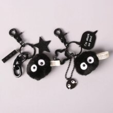 Hayao Miyazaki My Neighbor Totoro Black Charcoal Ball Wizard Keychain Hayao Miyazaki My Neighbor Totoro Black Charcoal Ball Wizard Keychain
