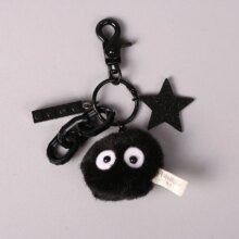 Hayao Miyazaki My Neighbor Totoro Black Charcoal Ball Wizard Keychain Hayao Miyazaki My Neighbor Totoro Black Charcoal Ball Wizard Keychain